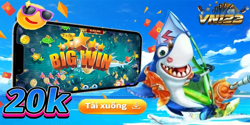 Hình ảnh trò chơi Ocean King với các loài cá khổng lồ.